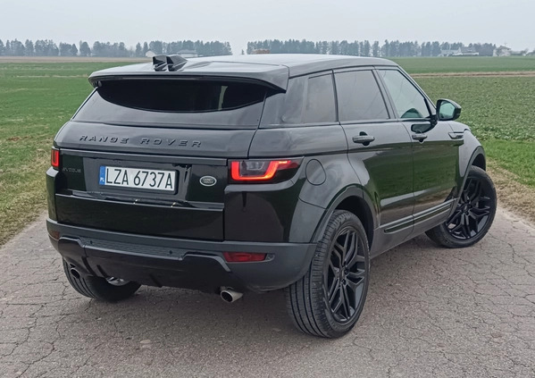 Land Rover Range Rover Evoque cena 116900 przebieg: 75000, rok produkcji 2018 z Warszawa małe 562